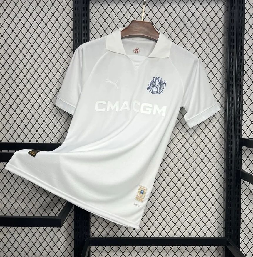 Maillot OM Anniversaire 125 ans Blanc