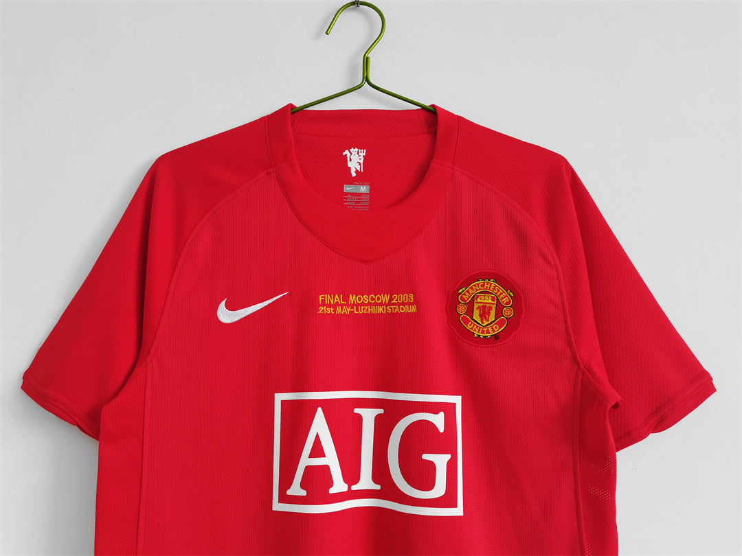 Maillot Manchester United Rétro Manche courtes 2007/08 (final LDC Moscou )
