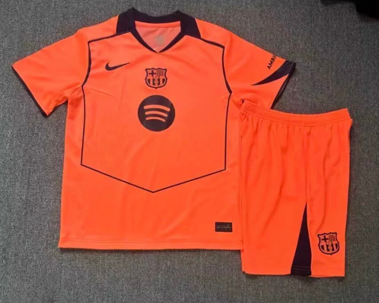Kit enfant FC Barcelone Orange 2026